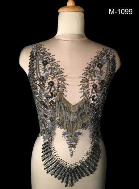 Astonishing Hand Beaded Bustier (front only)